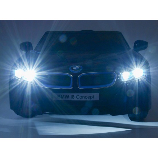 BMW i8 s 2.4G dálkovým ovládáním a xenonovými světly, 12V, ČERNÉ